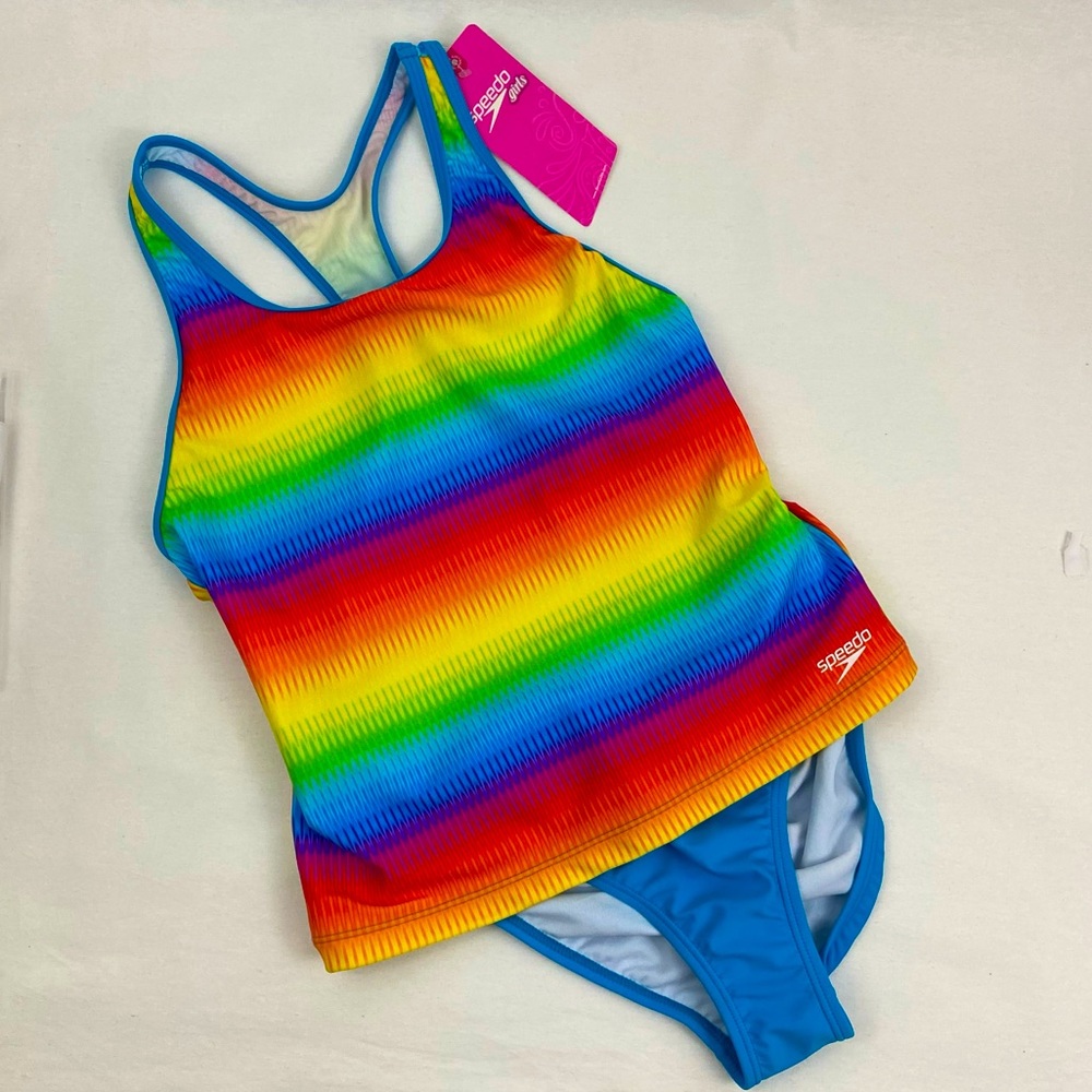Girls Tankini Bathing Suit size 16 NWT